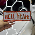 HELL YEAH "FLAKE RED" tarra