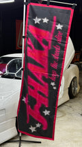 J-HAKA "NOBORI FLAG" musta/pinkki